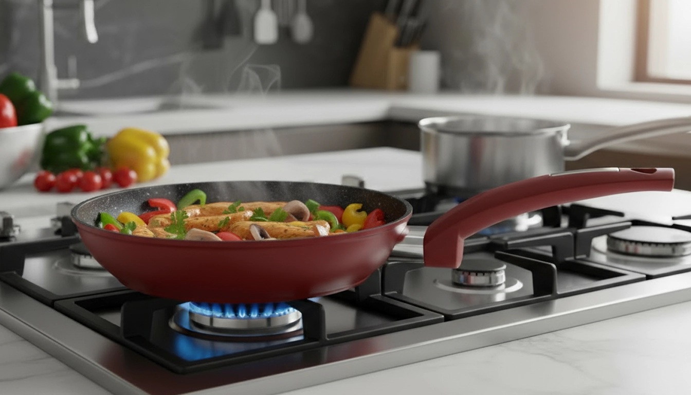 Panvica metal red line 22