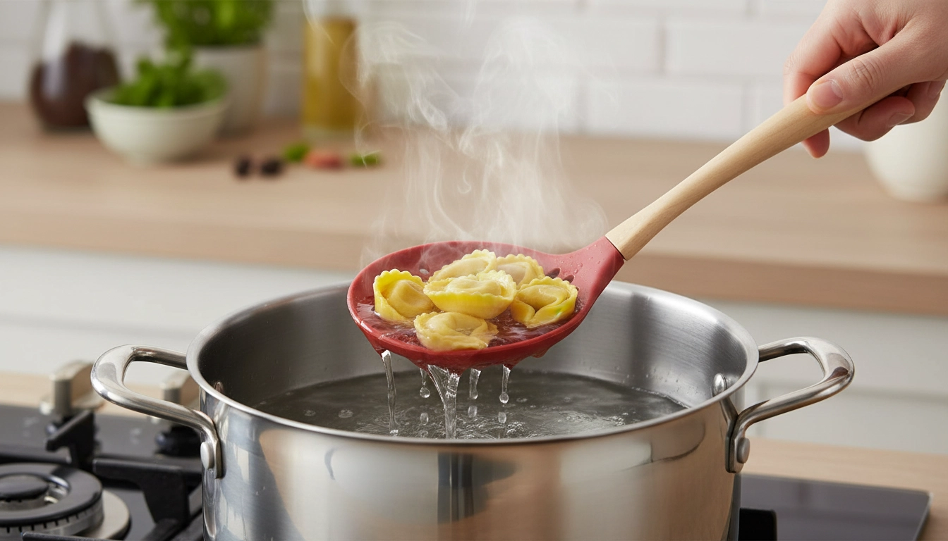 Silikónová naberačka s dierkami