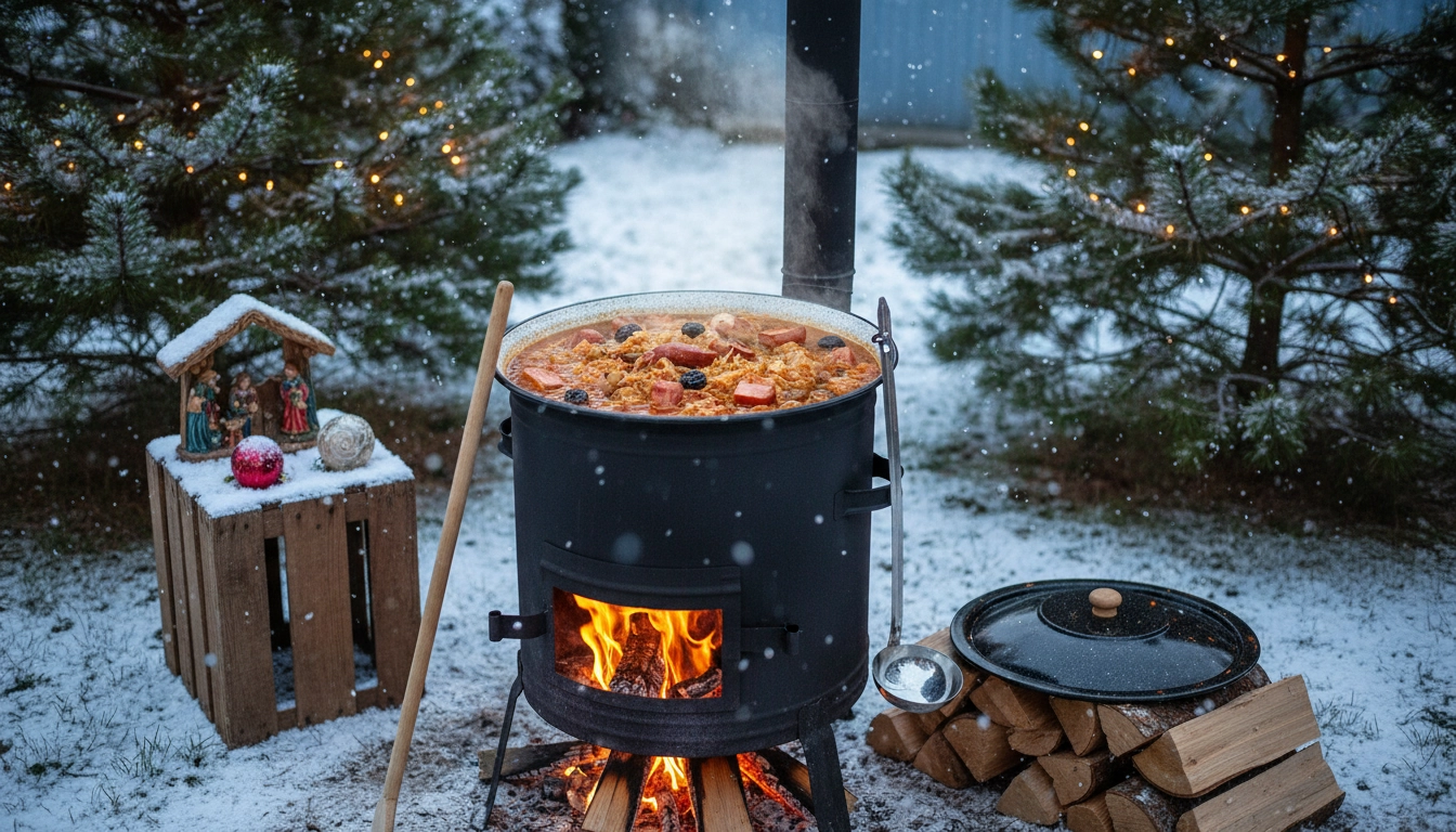 Varenie kapustnice v kotlíku