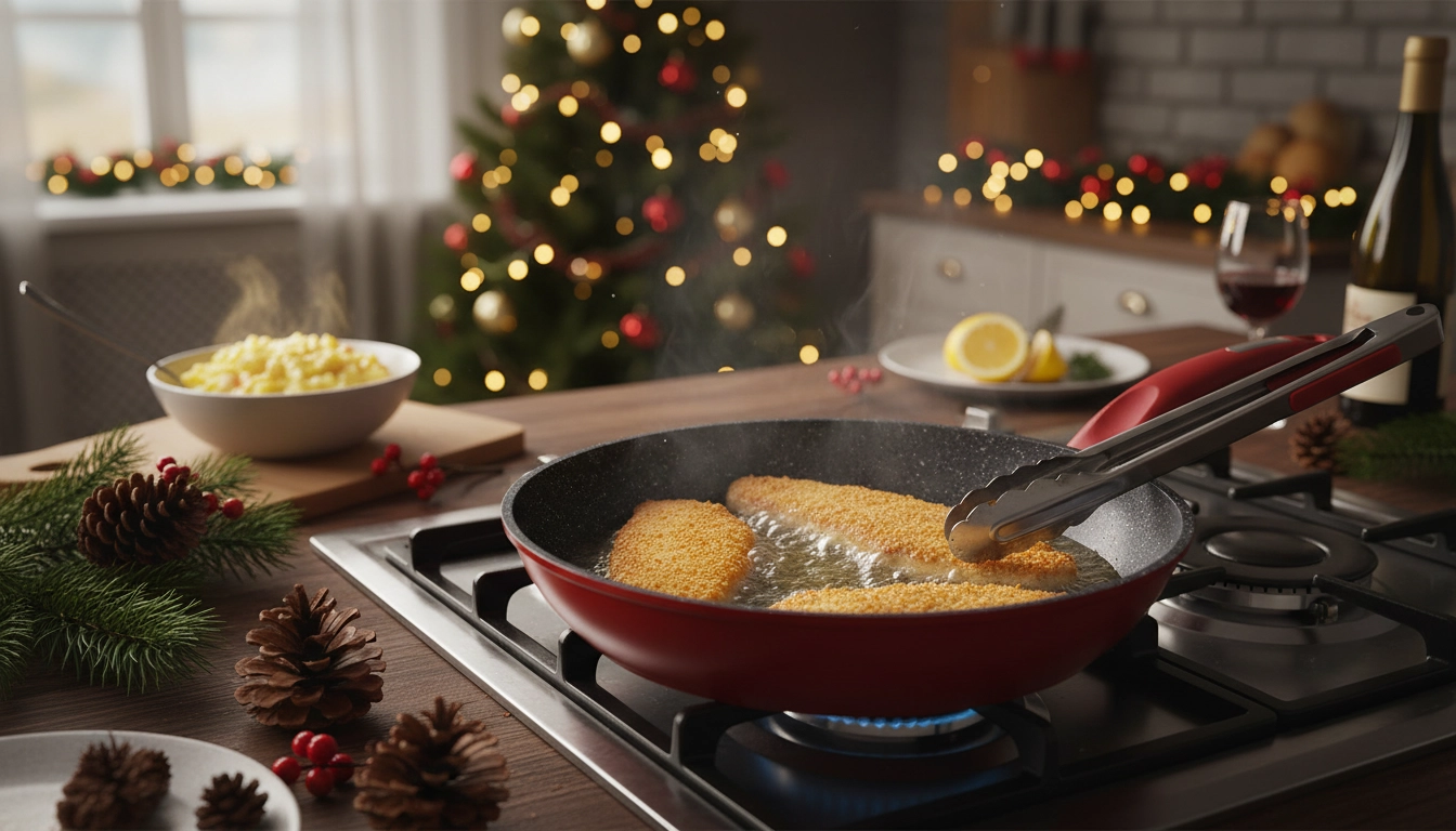 Vyprážaný kapor na vianoce