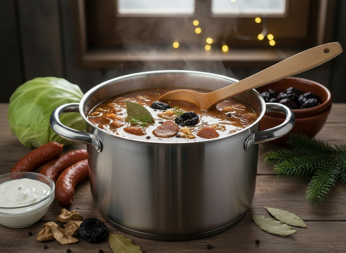 Slovenská kapustnica s klobásou