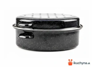 Smaltovaný pekáč na kačicu 38 cm