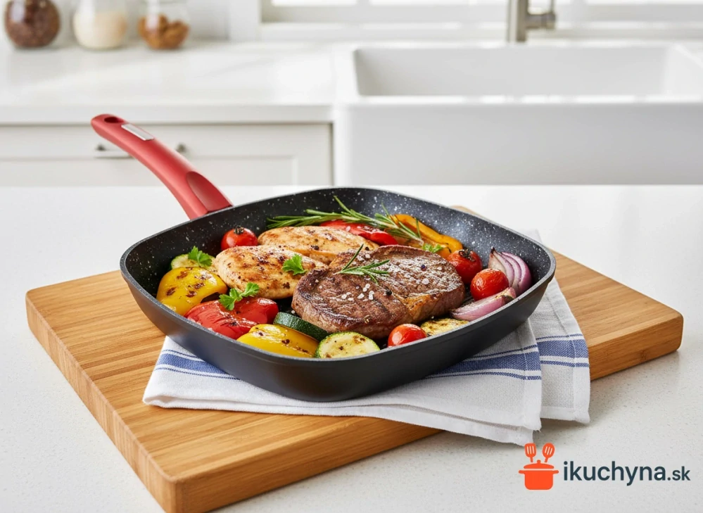 Panvica na grilovanie 28 cm Metal Red Line