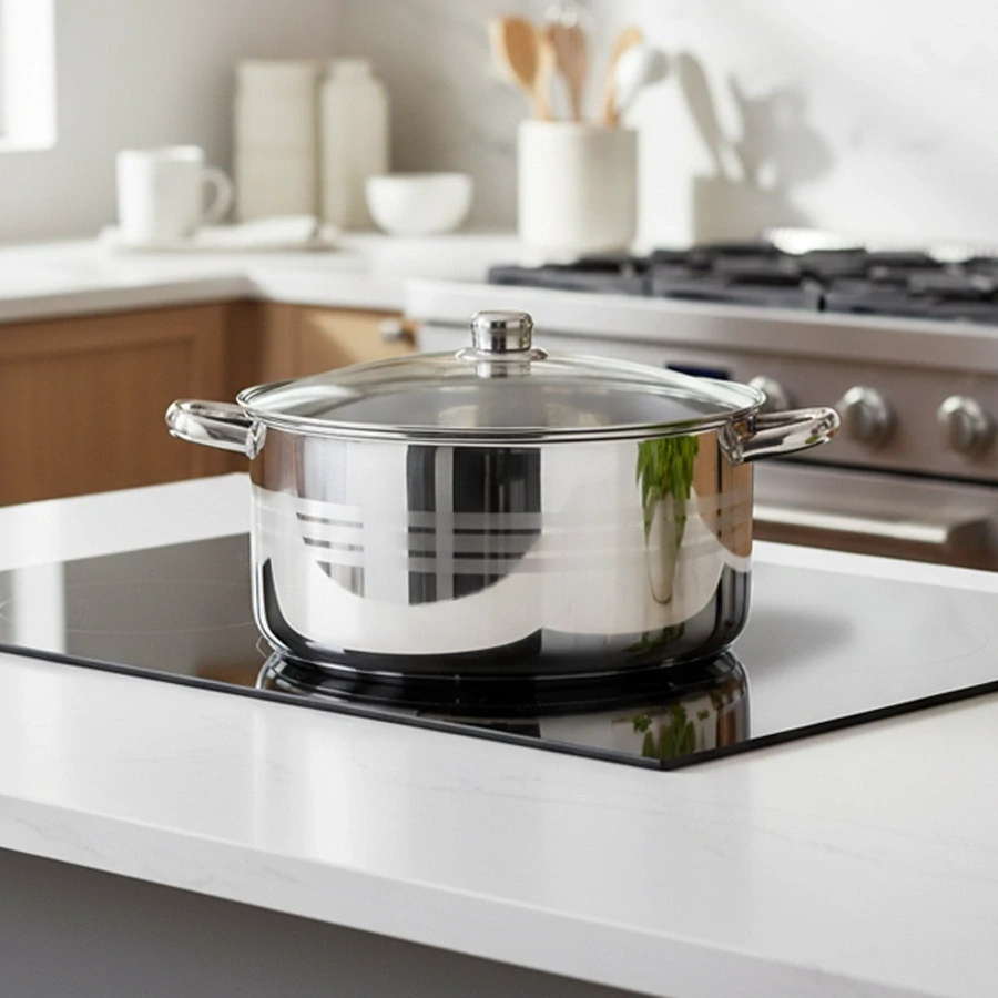 Nerezový kastról 10 l s pokrievkou