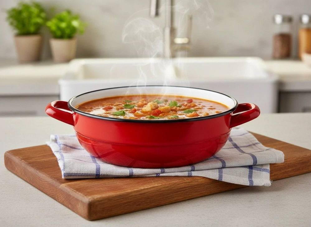 Smaltovaná miska 16 cm - Selská