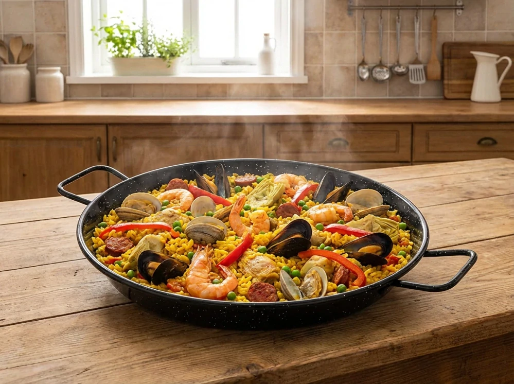 Paella panvica smaltovaná 24 cm