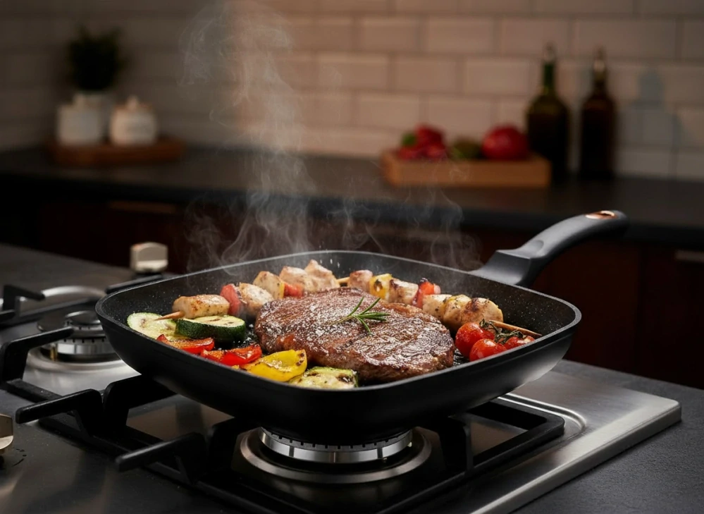 Grilovacia panvica Golden Line 28x28