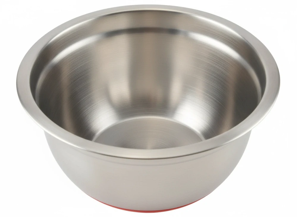 Nerezová miska 24 cm so silikónom