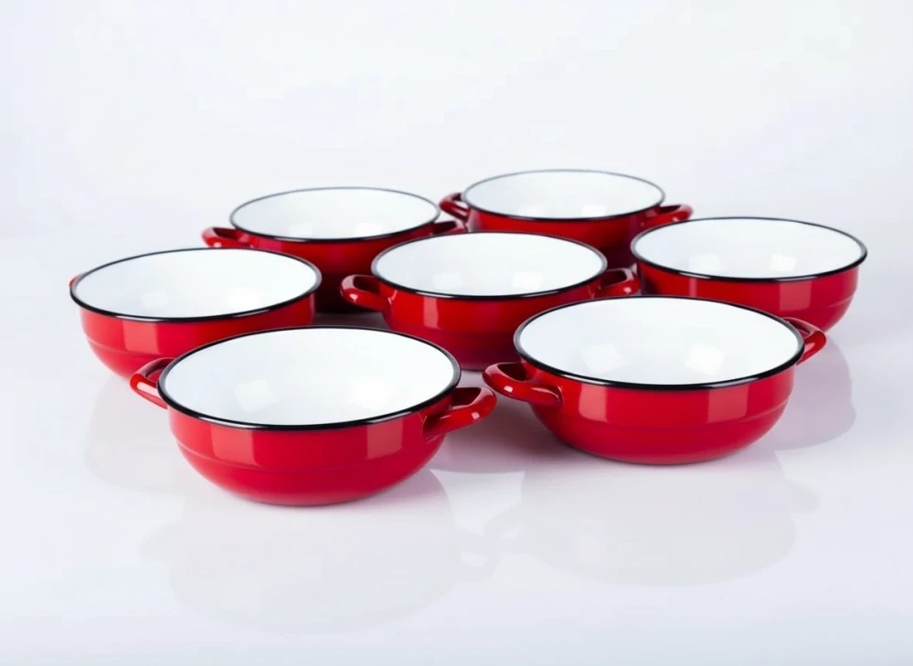 Smaltovaná miska 16 cm - 6x
