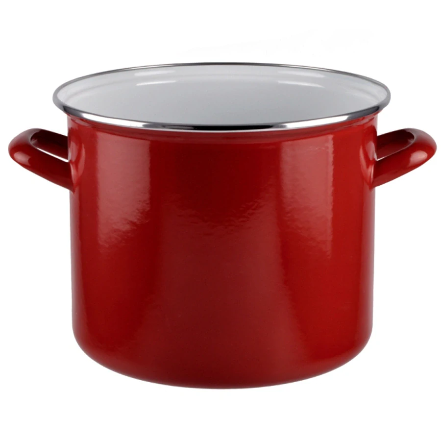 Smaltovaný hrniec červený 2 L