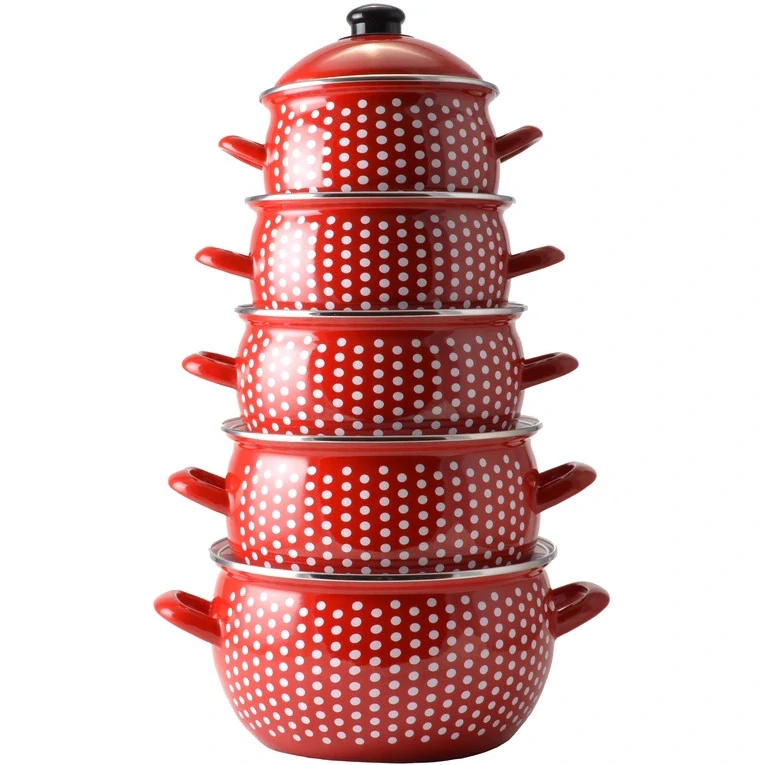 Smaltovaný hrniec bodkovaný 4,8 L