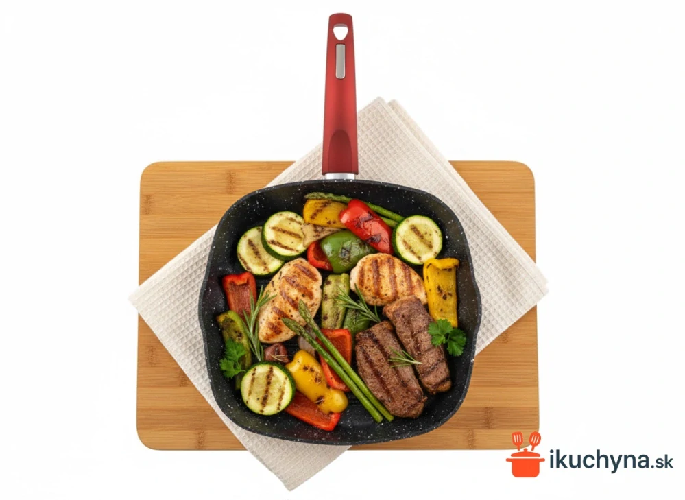 Panvica na grilovanie 28 cm Metal Red Line