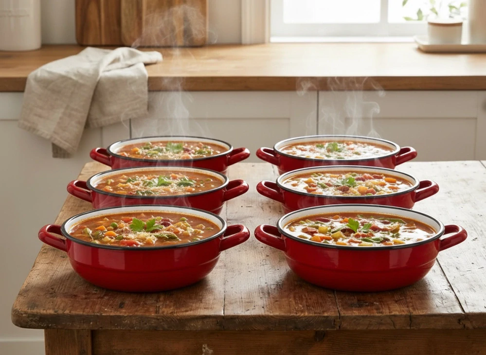 Smaltovaná miska 16 cm - 6x