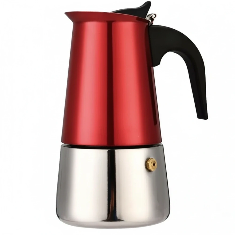 Moka kávovar Metal red line 4 osoby