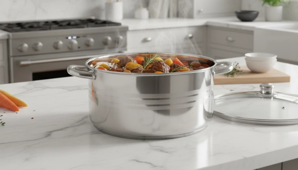 Nerezový kastról 10 l s pokrievkou