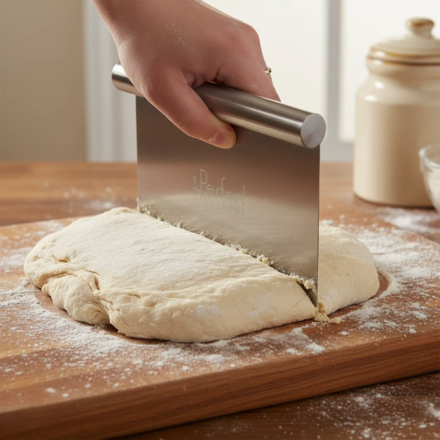 Krájač na cesto nerezový 15 cm