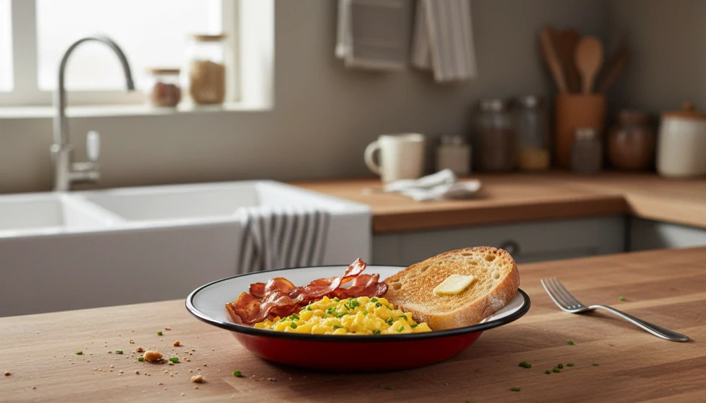 Smaltovaný tanier 22 cm