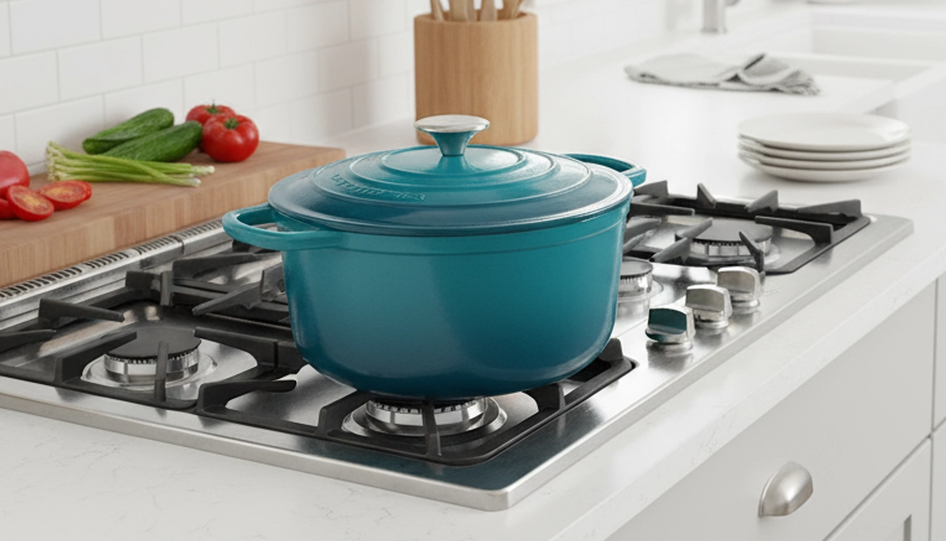 Liatinový hrniec so smaltovaným povrchom