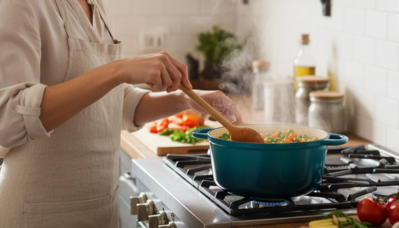 Varenie v liatinovom hrnci